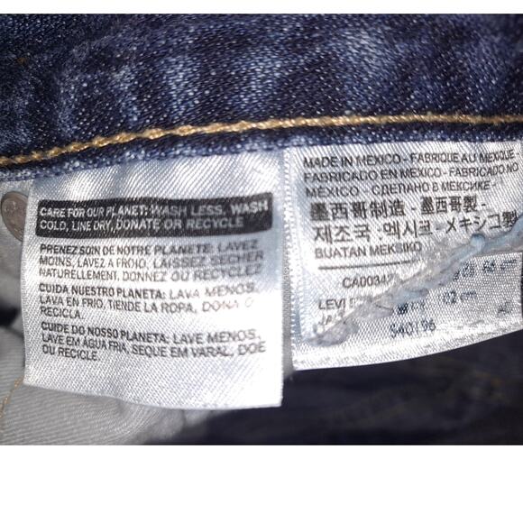 Levi's 513 Blue Straight Leg Jeans Size 34x30‎ - Picture 6 of 6